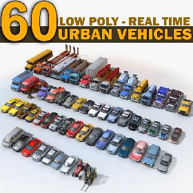 3D 60 Real-time URBAN vehicles model